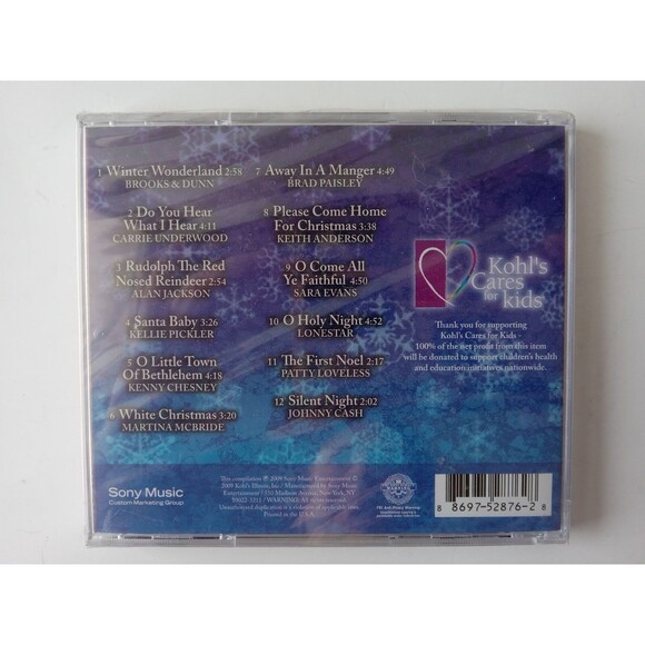 Set of 2 Kohl's Cares Christmas CDs 2008 & 2009 (Country, Adult Pop) (Sealed) - Picture 5 of 5